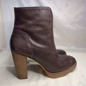 Lucky Brand Queys Platform Boots Brown Size 8.5 EUC
